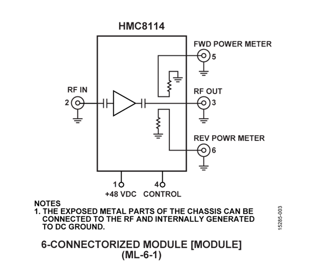 HMC8114單芯片微波集成電路(MMIC)功率放大器(PA)模塊  現貨ADI出售