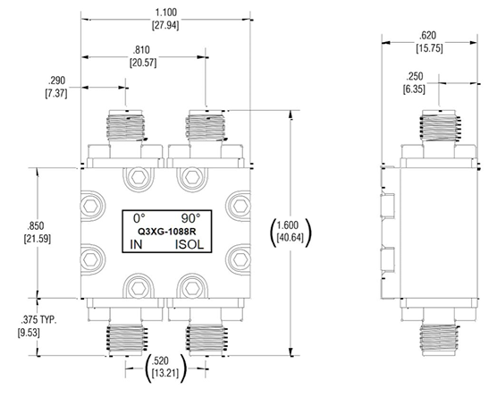 Q3XG-1088R_SMA混合耦合器Electro-Photonics Q3XG-1088R_SMA混合耦合器Electro-Photonics